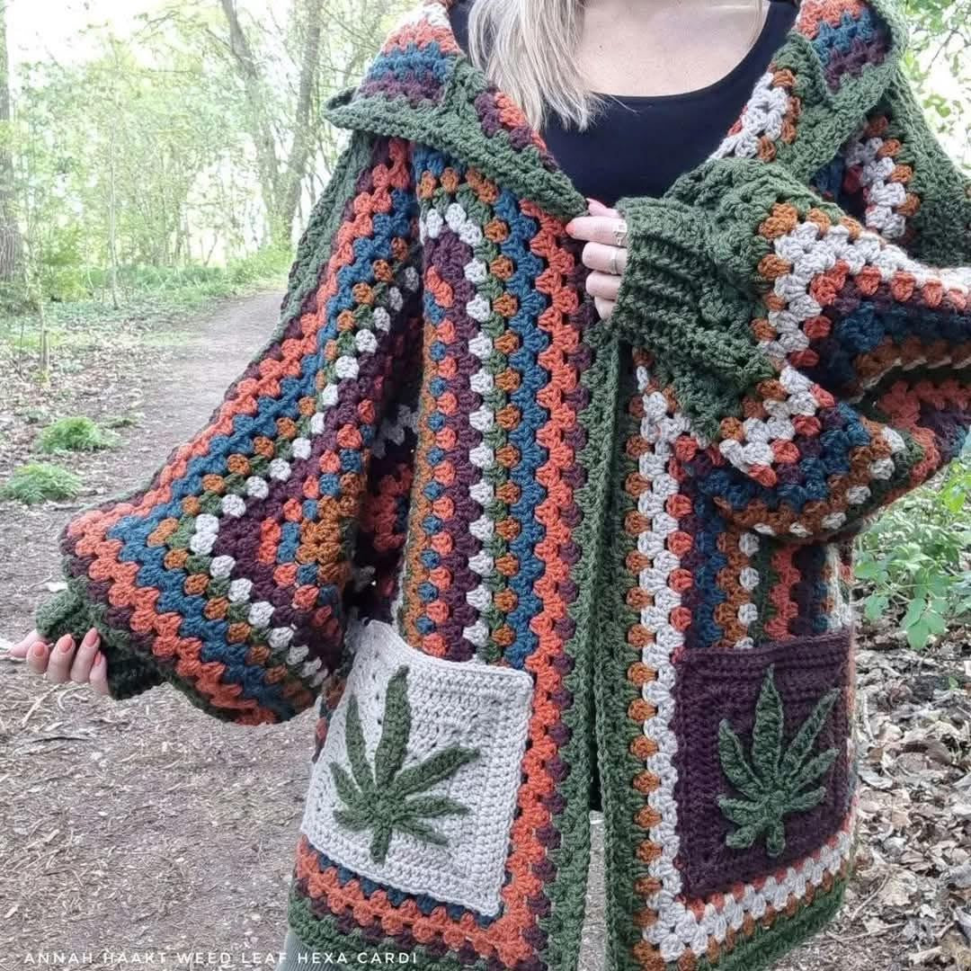 Custom hand crocheted jacket